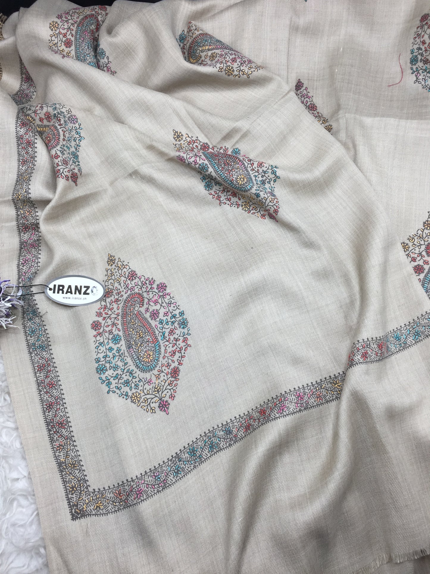 Embroidered Winter Shawl
