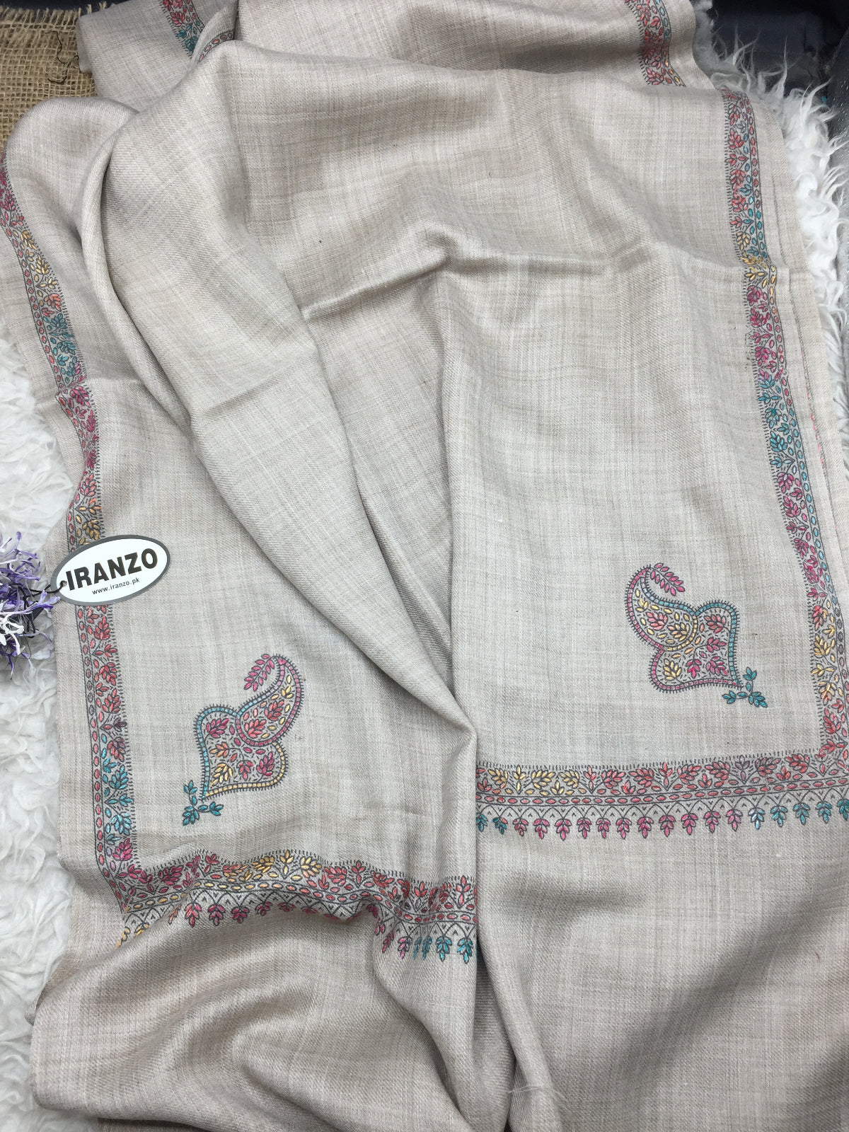 Hand Embroidered Winter Stole