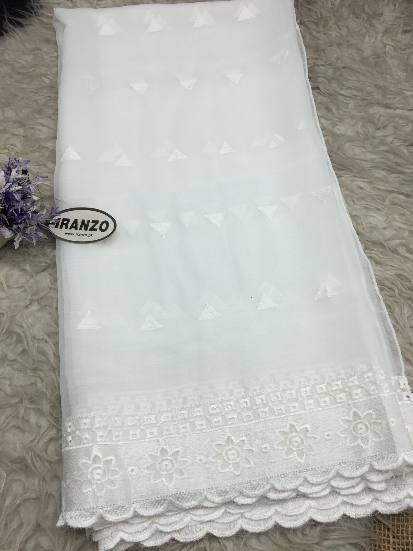 Embroidered Chiffon Dupatta
