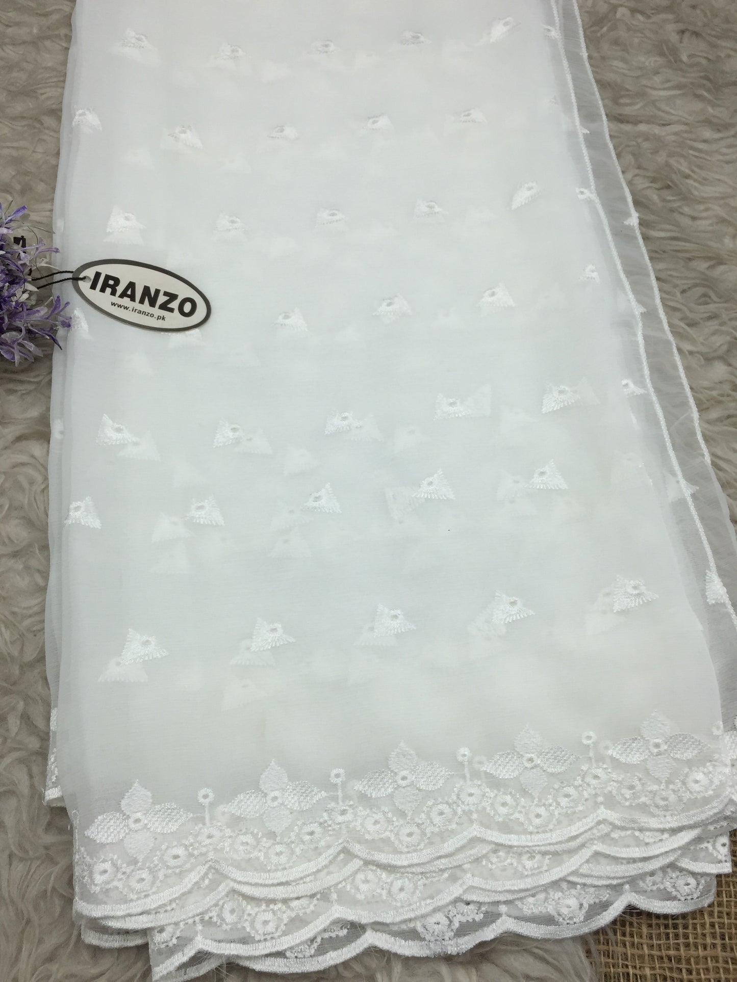 Embroidered Chiffon Dupatta