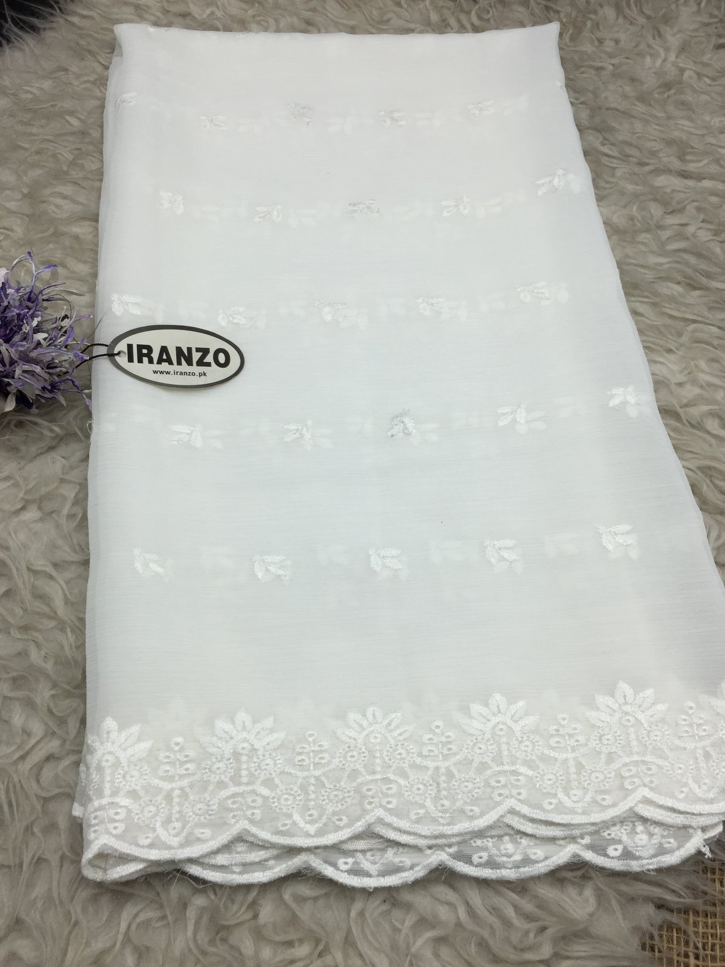 Embroidered Chiffon Dupatta