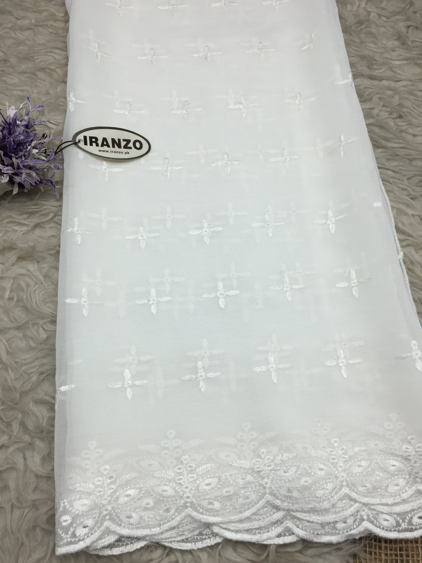 Embroidered Chiffon Dupatta