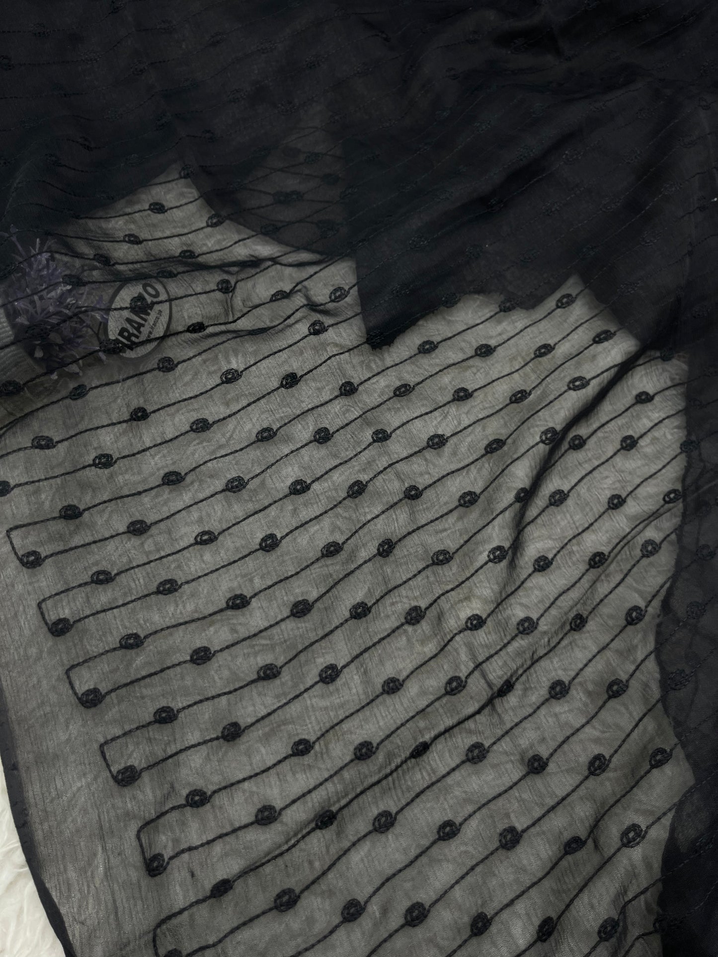 Dyeable Embroidered Chiffon Dupatta Just In