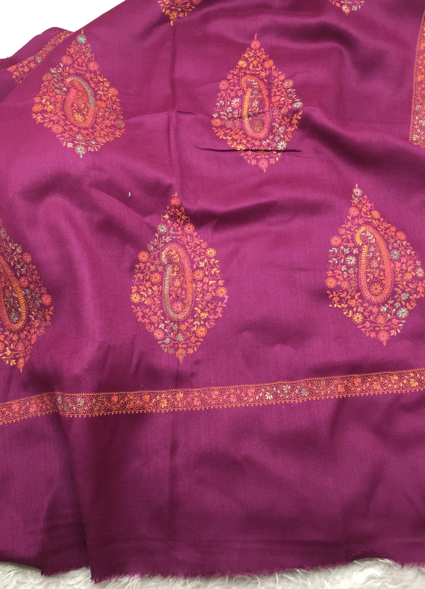 Hand Embroidered Winter Stole