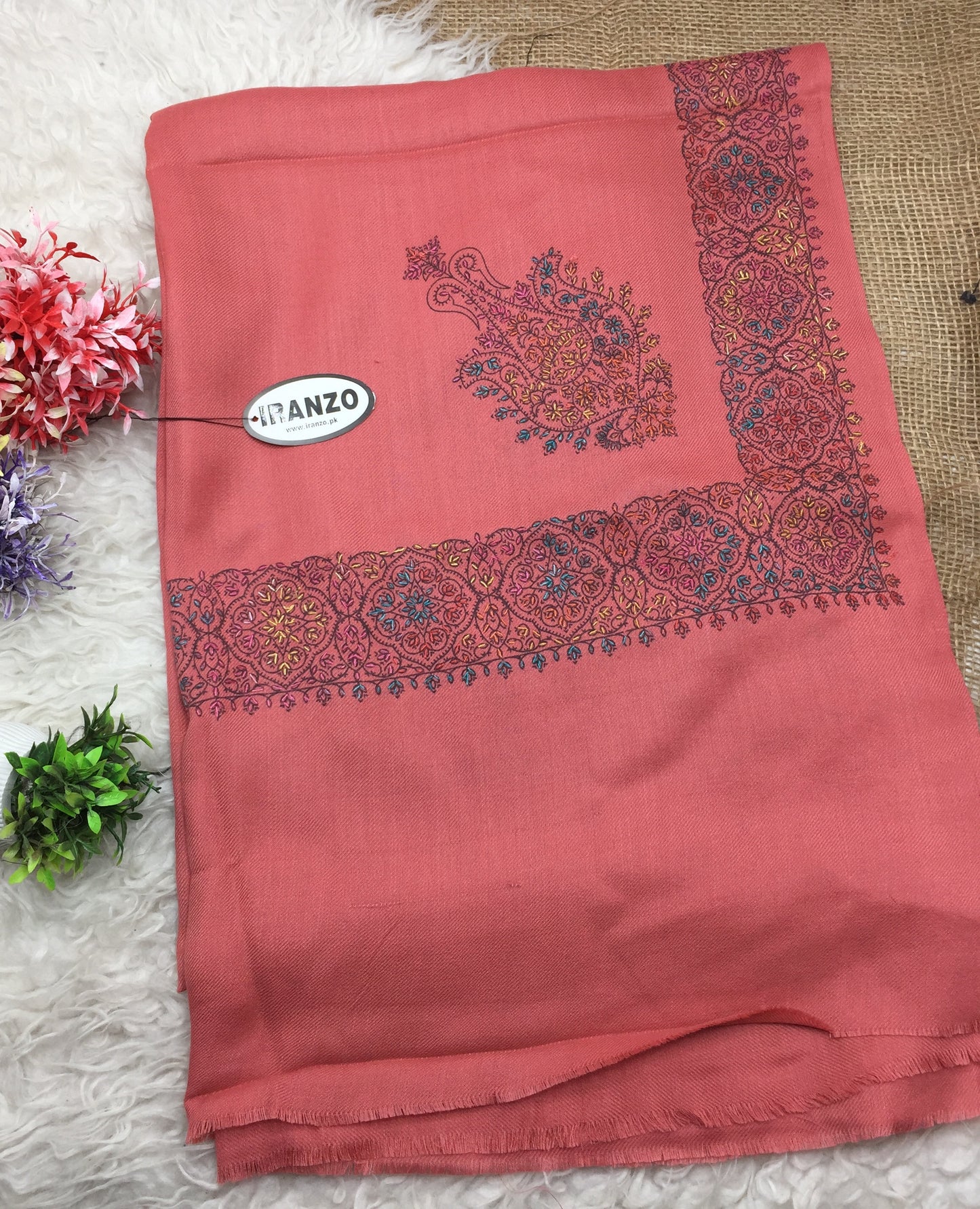 Hand Embroidered Winter Stole
