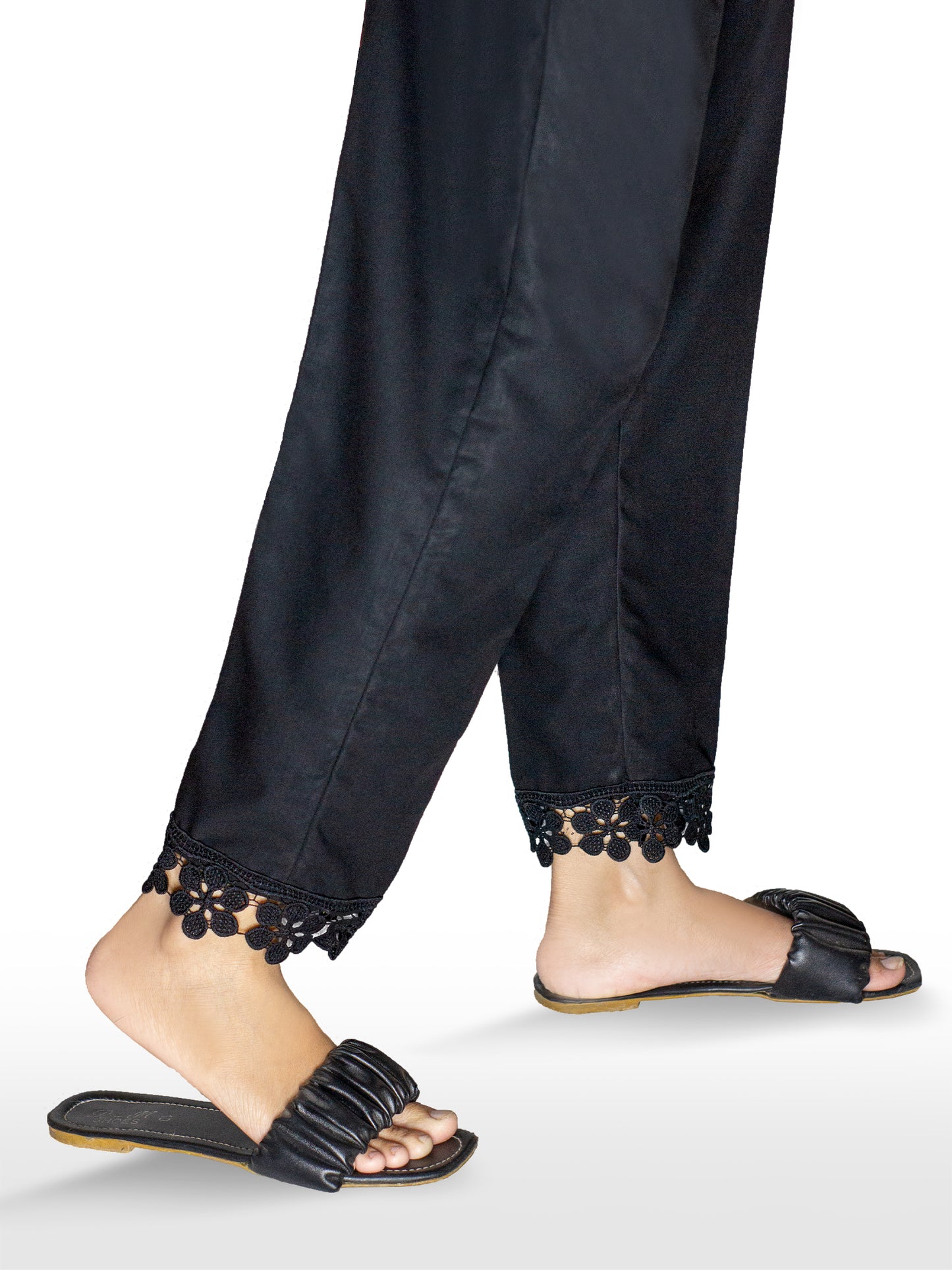 BLACK IRISH LINEN BOTTOM