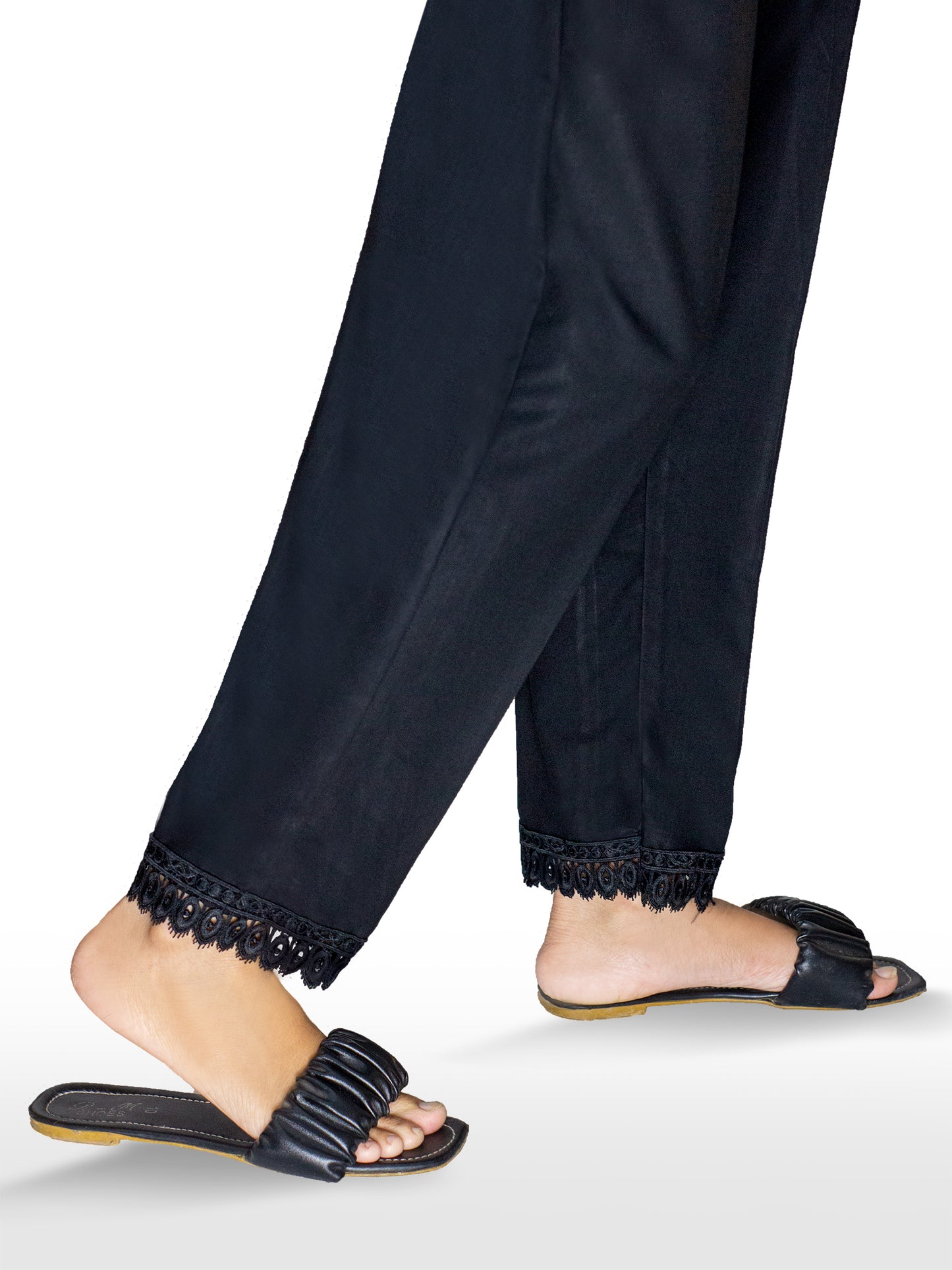 BLACK IRISH LINEN BOTTOM