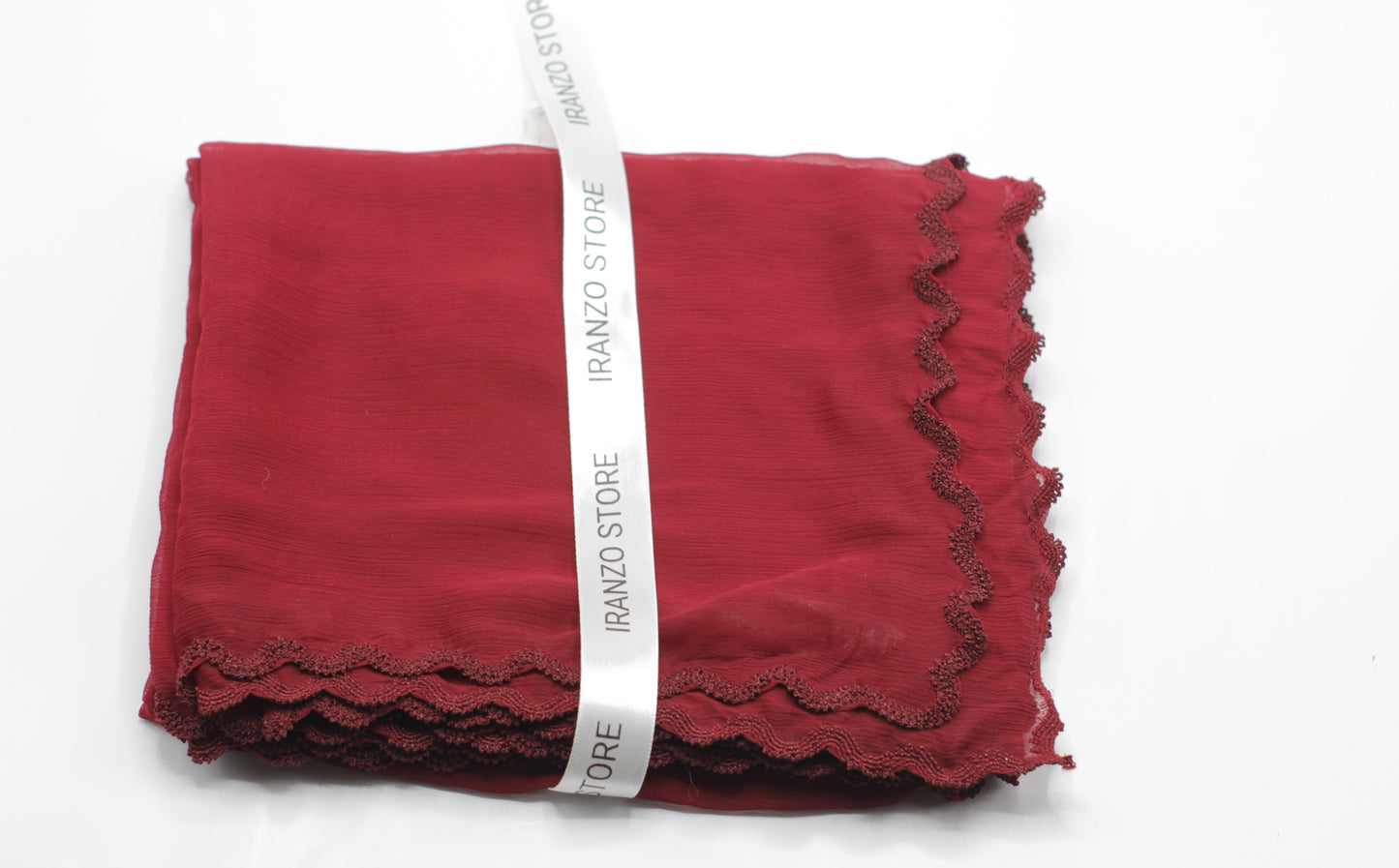 Four-sided zigzag chiffon dupatta