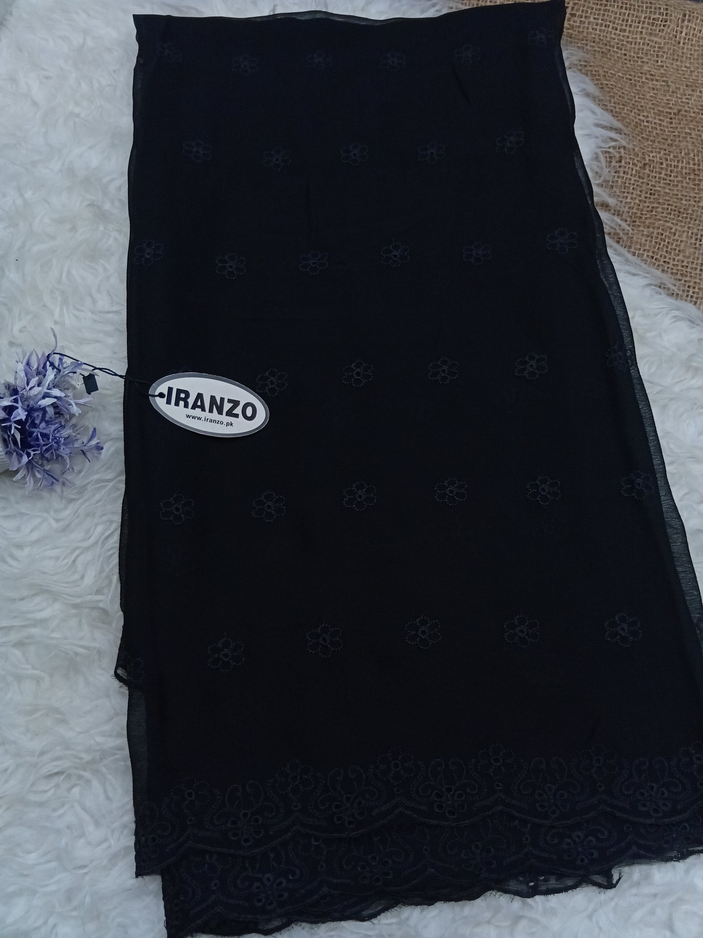Embroidered Chiffon Dupatta Just in