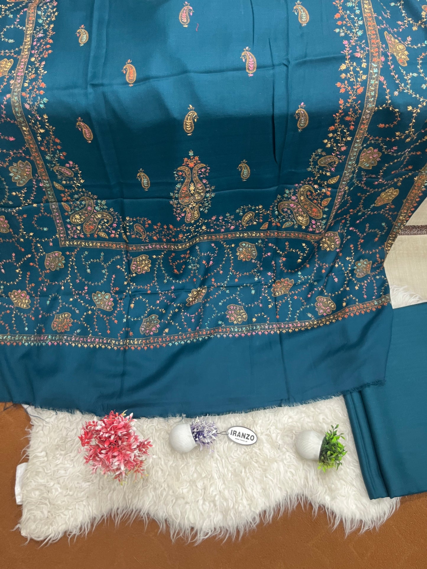 Wool Heavy Shawl Three Piece