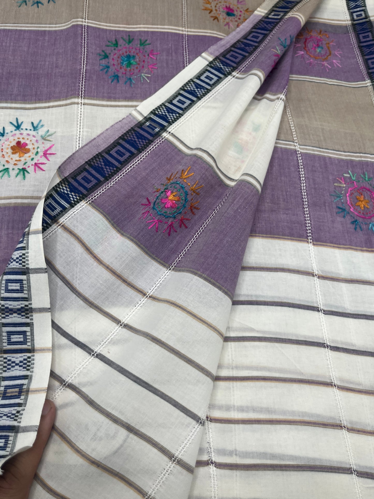 Hand Embroidered Lawn Shawl Just In