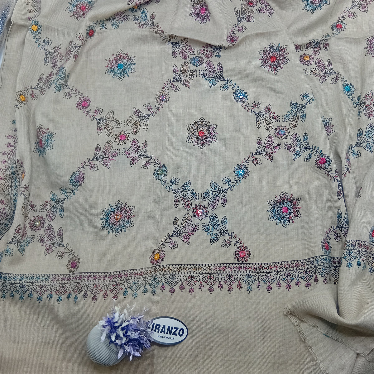 Hand Embroidered Winter Shawl
