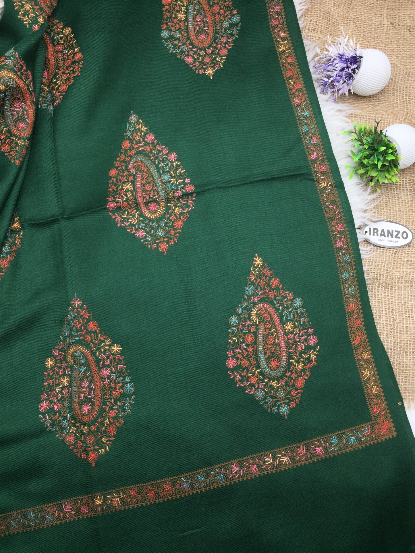 Hand Embroidered Winter Stole