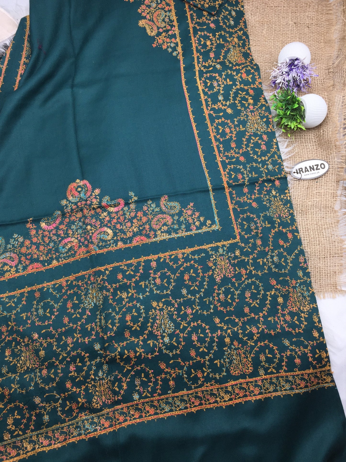 Hand Embroidered Winter Stole
