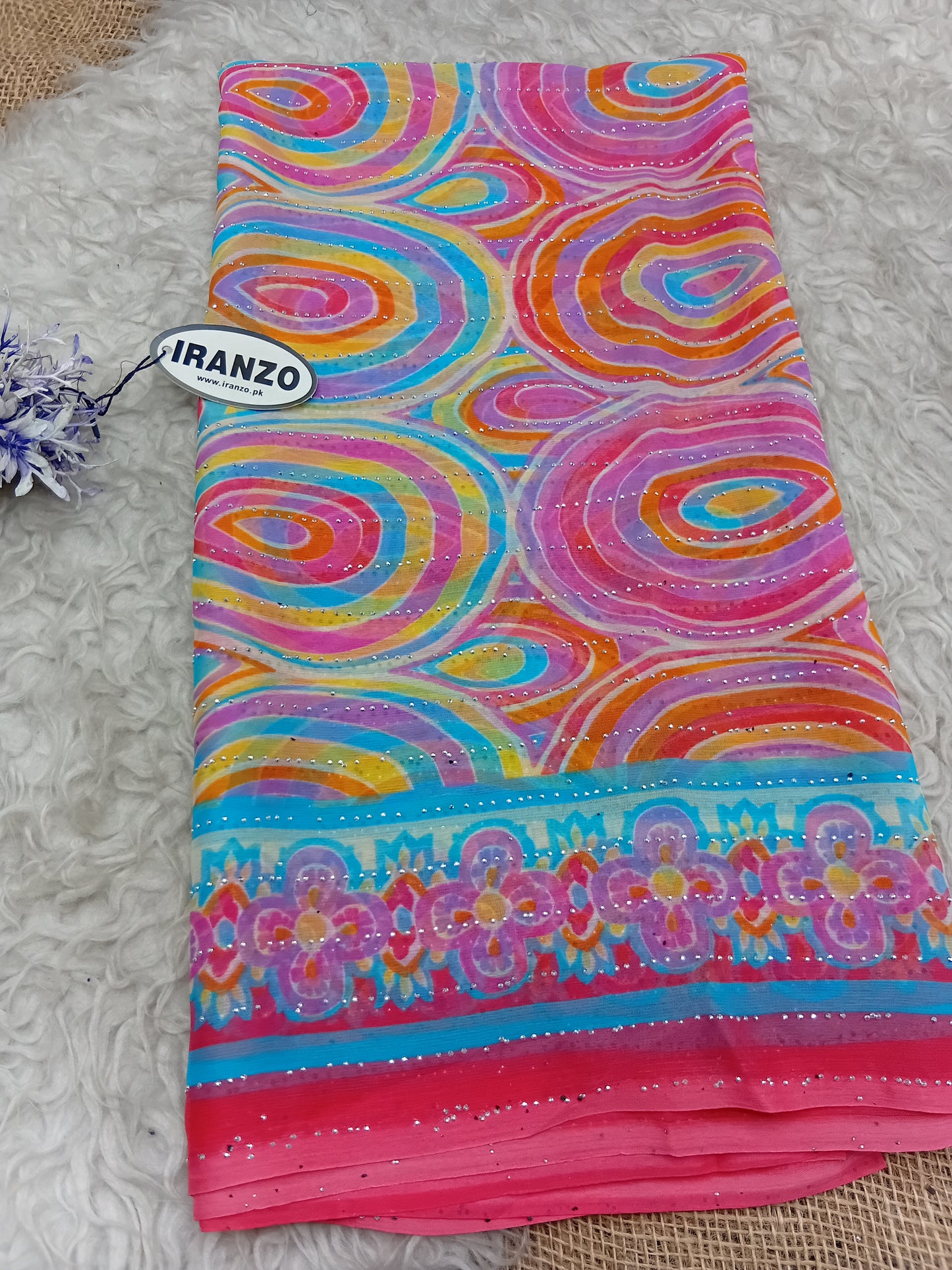 Stone Work Chiffon Dupatta