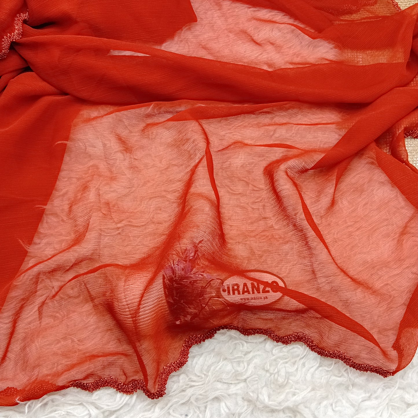 Four sided crochet dupatta