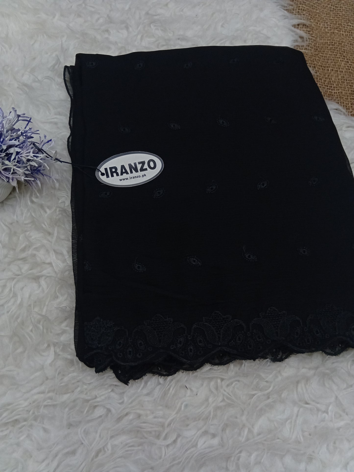 Embroidered Chiffon Dupatta Just in