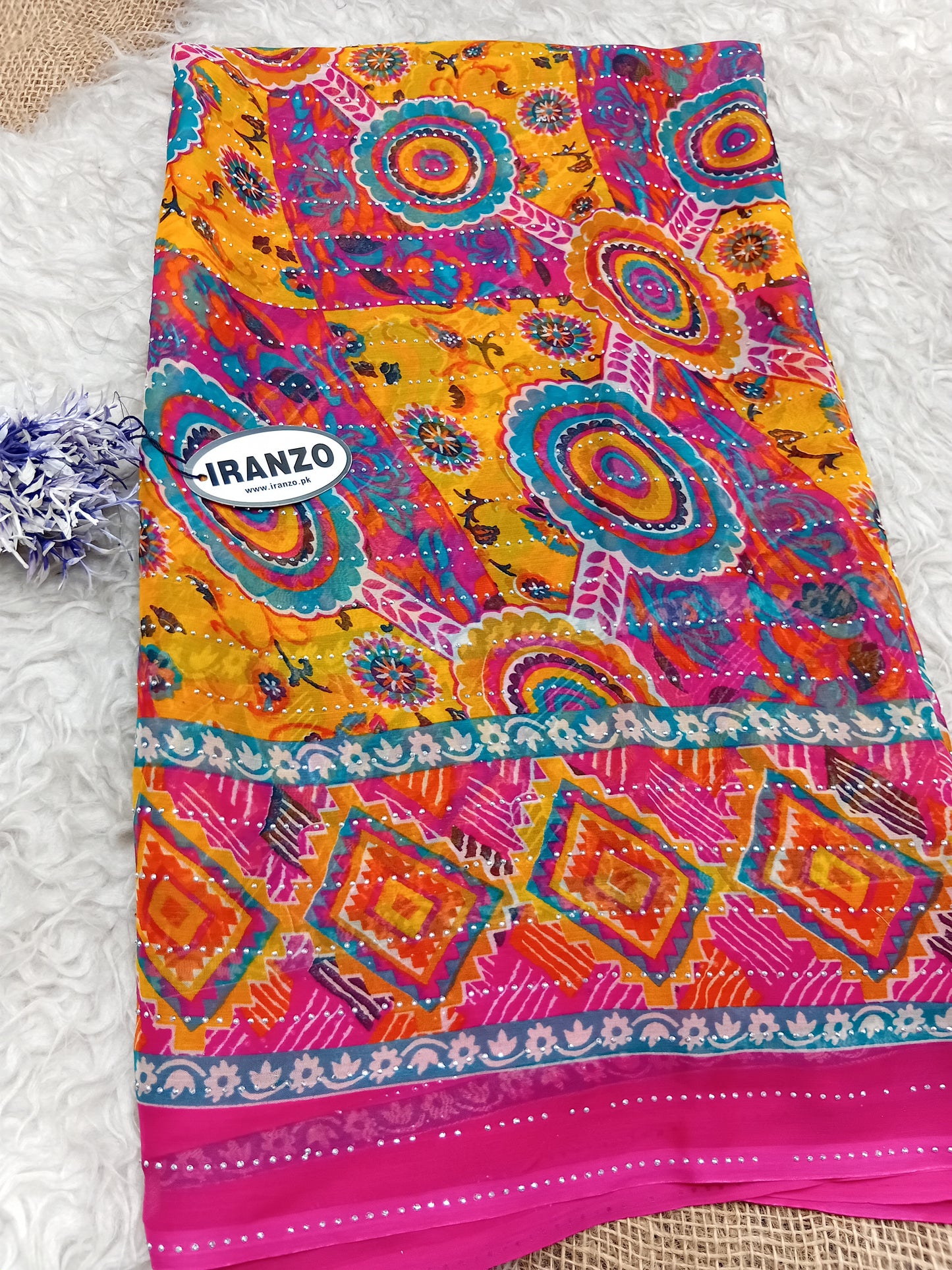 Stone Work Chiffon Dupatta