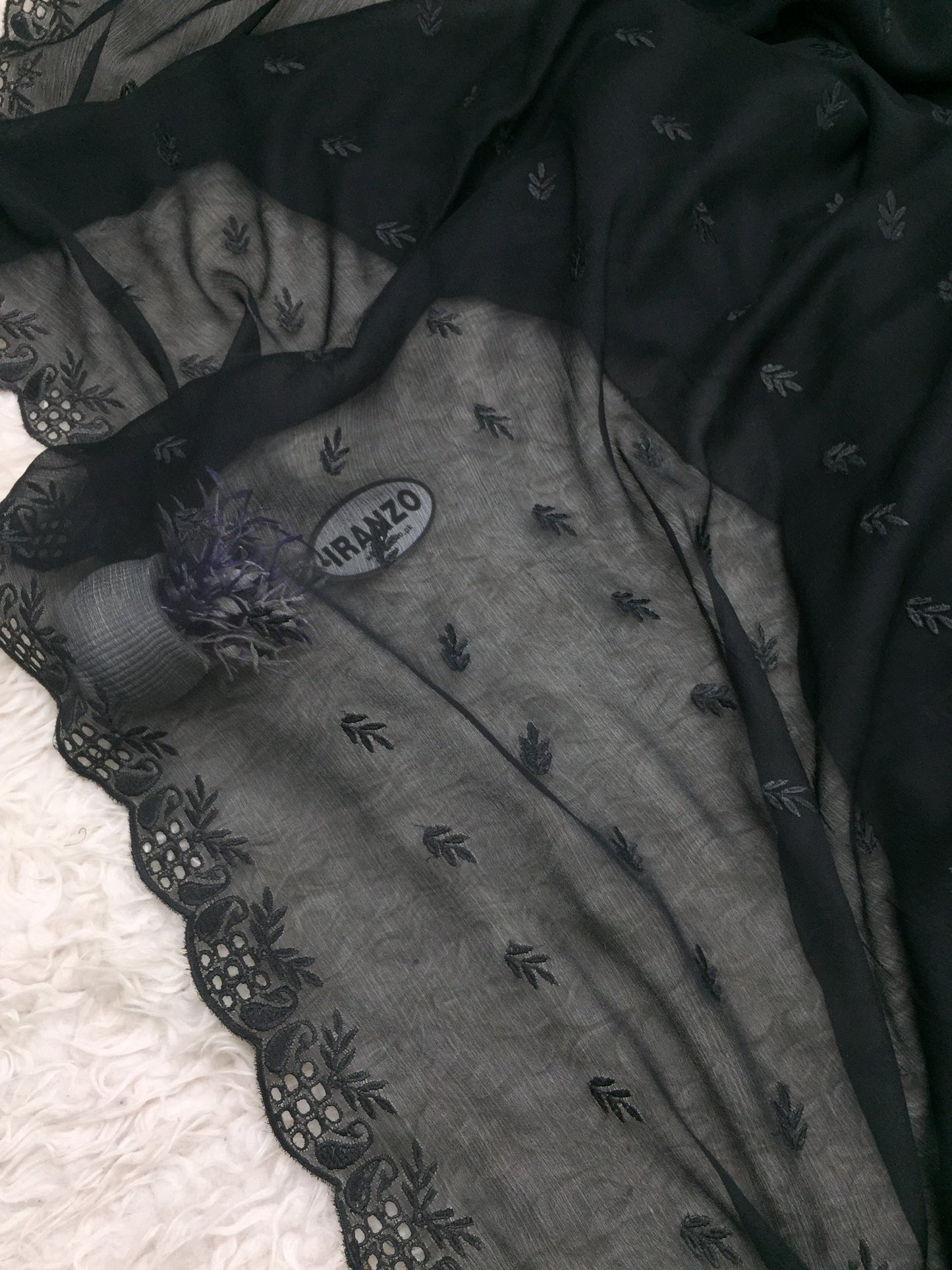 Embroidered Chiffon Dupatta
