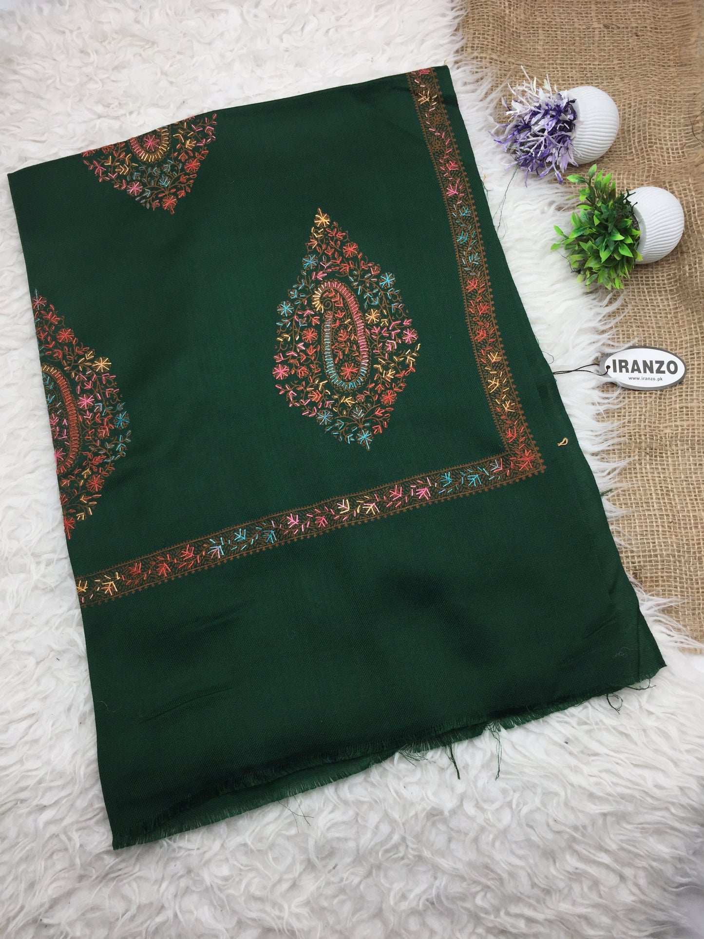 Hand Embroidered Winter Stole