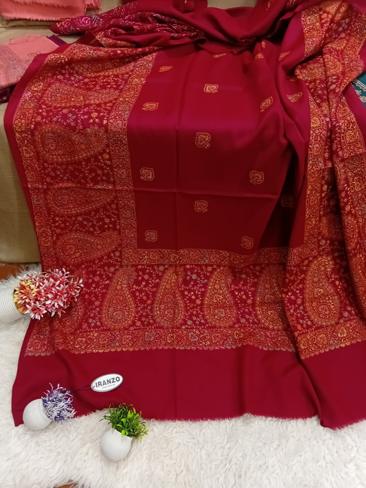 Hand Embroidered Winter Shawl