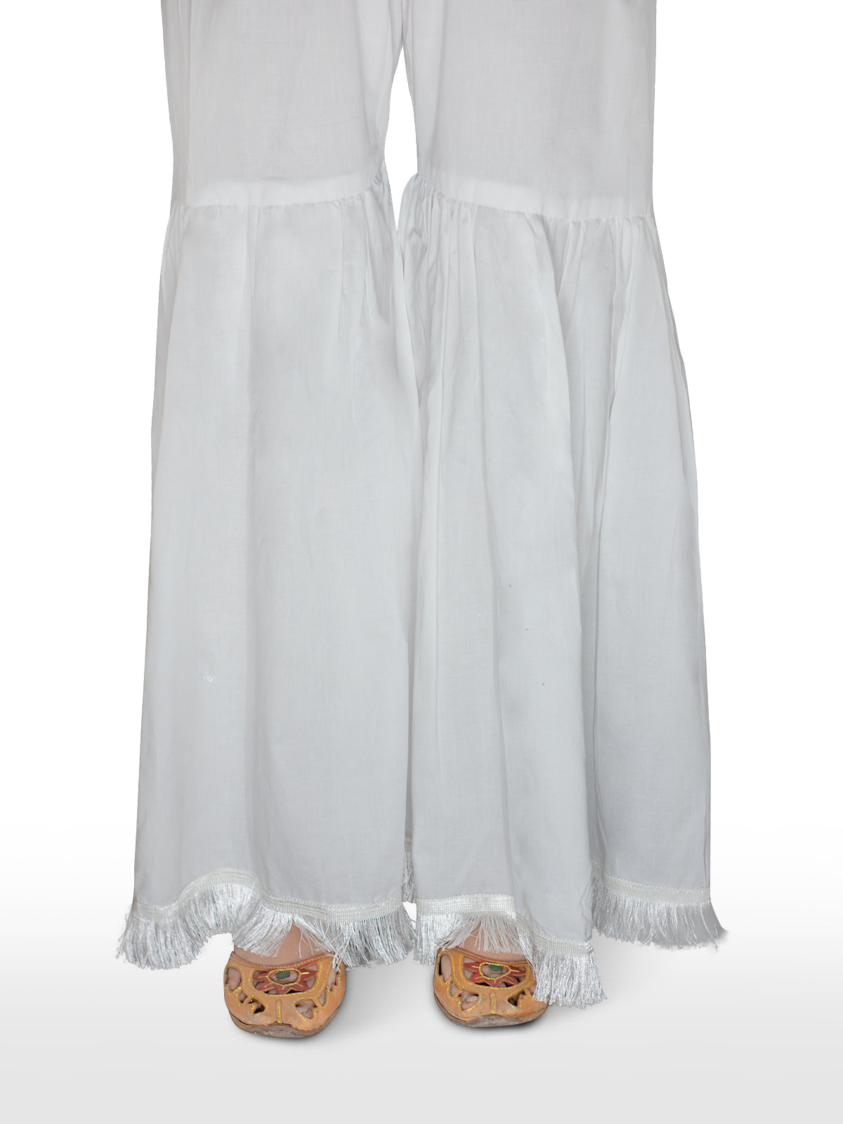 White Cotton Sharara - IRANZO