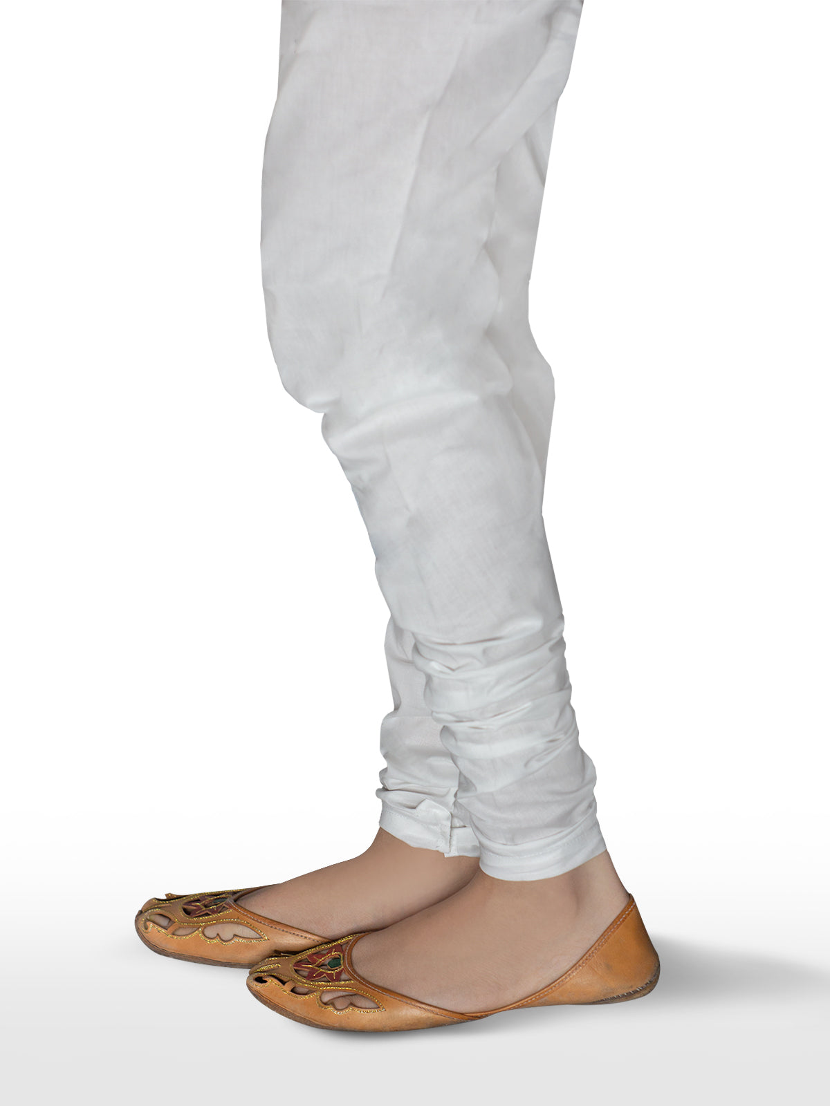 White Churidar Pajama - IRANZO