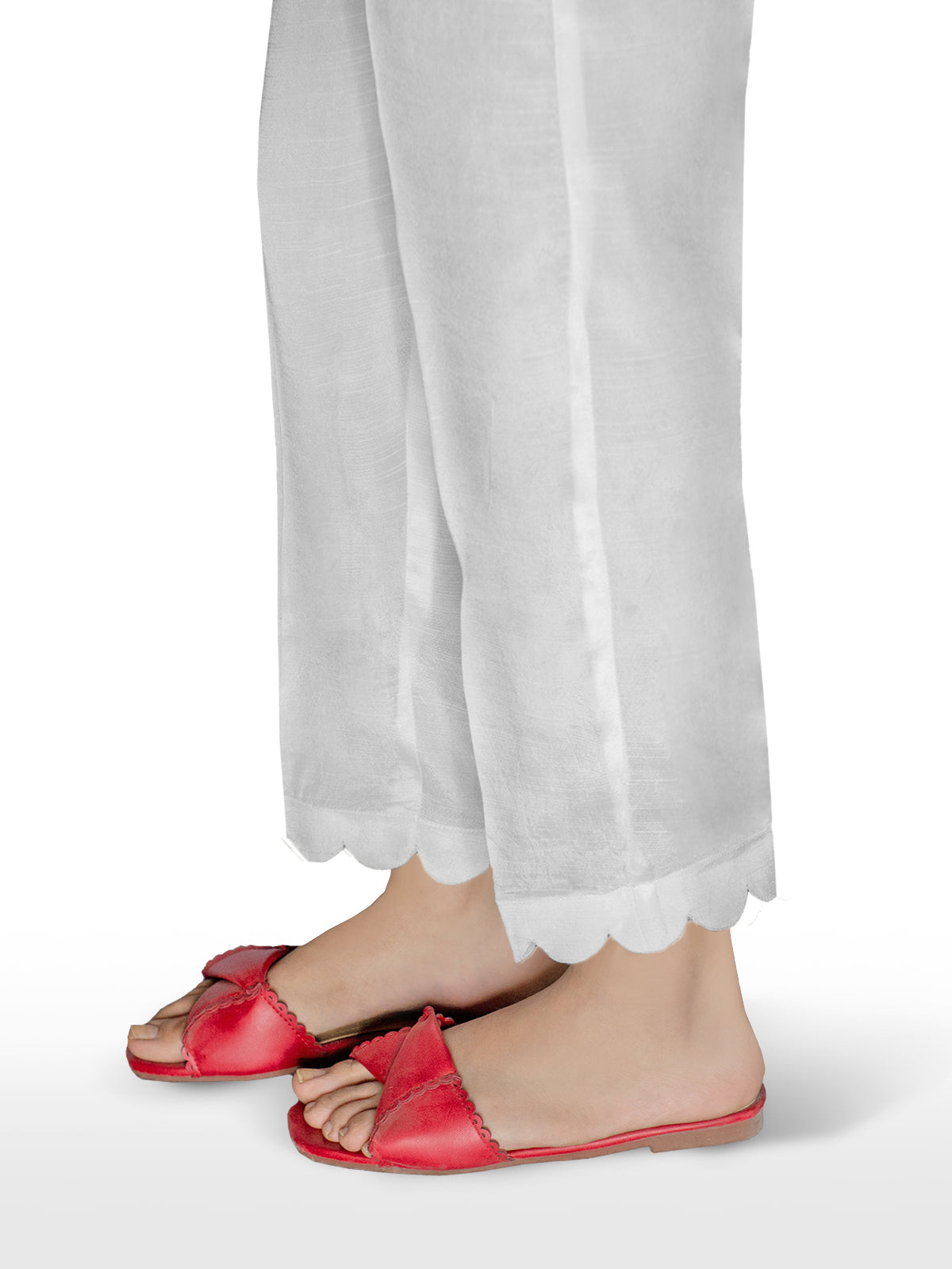 White Raw silk Bottom ( Ar-1) - IRANZO