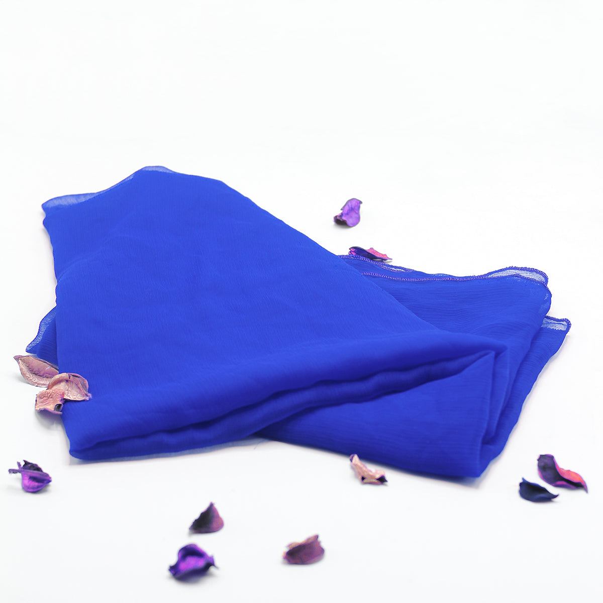 Blue Solid Dupatta