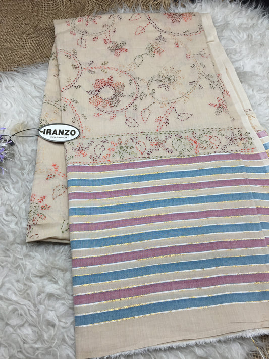 Premium Hand Embroidered Lawn Shawl