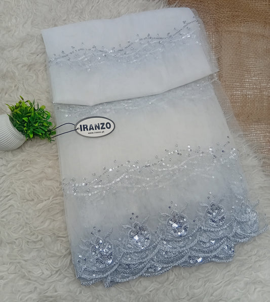 Dyeable Sequence Net Dupatta