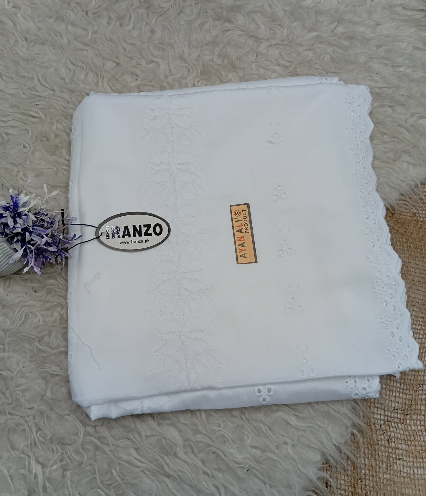 Premium Cotton Chikankari Full Size Chaddar