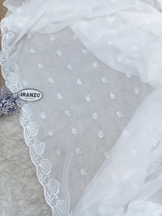 Embroidered Chiffon Dupatta