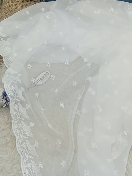 Embroidered Chiffon Dupatta