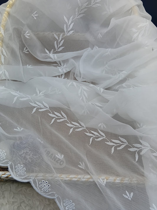 Embroidered Chiffon Dupatta