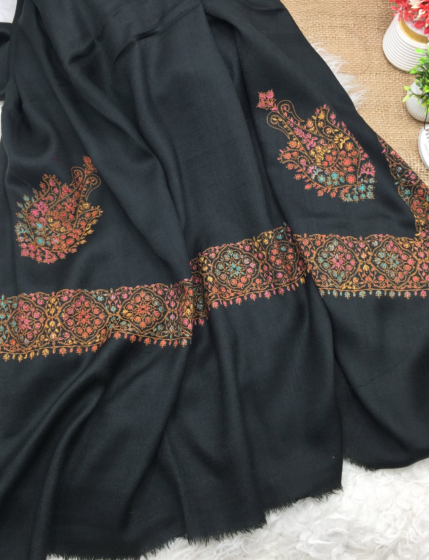 Hand Embroidered Winter Shawl