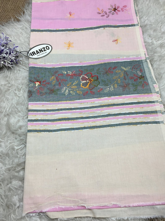 Premium Hand Embroidered Lawn Shawl