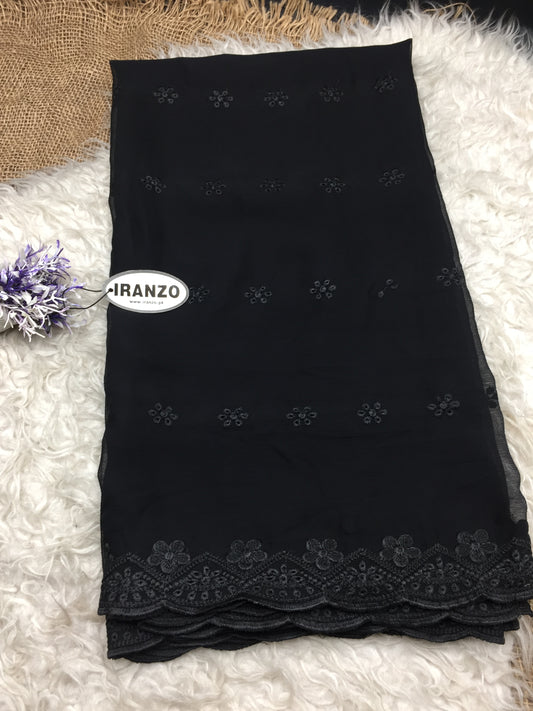 Embroidered Chiffon Dupatta