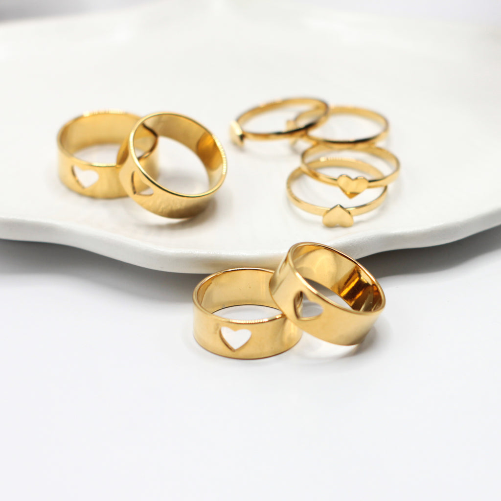 Golden Heart Ring