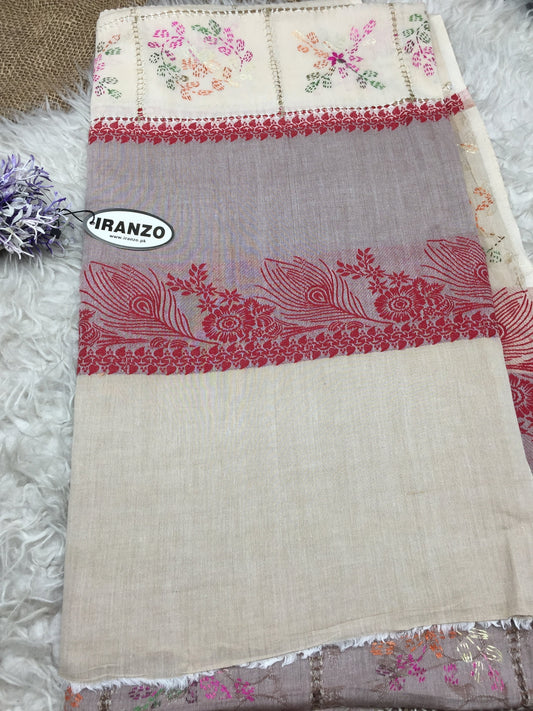 Premium Hand Embroidered Lawn Shawl