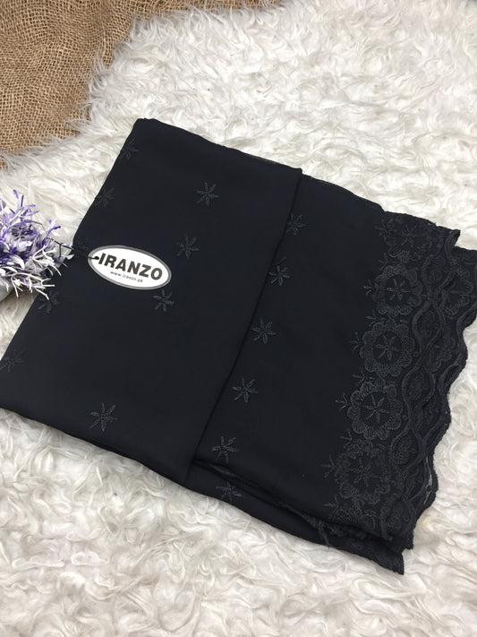 Embroidered Chiffon Dupatta