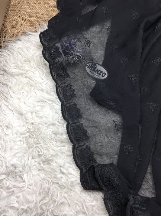 Embroidered Chiffon Dupatta