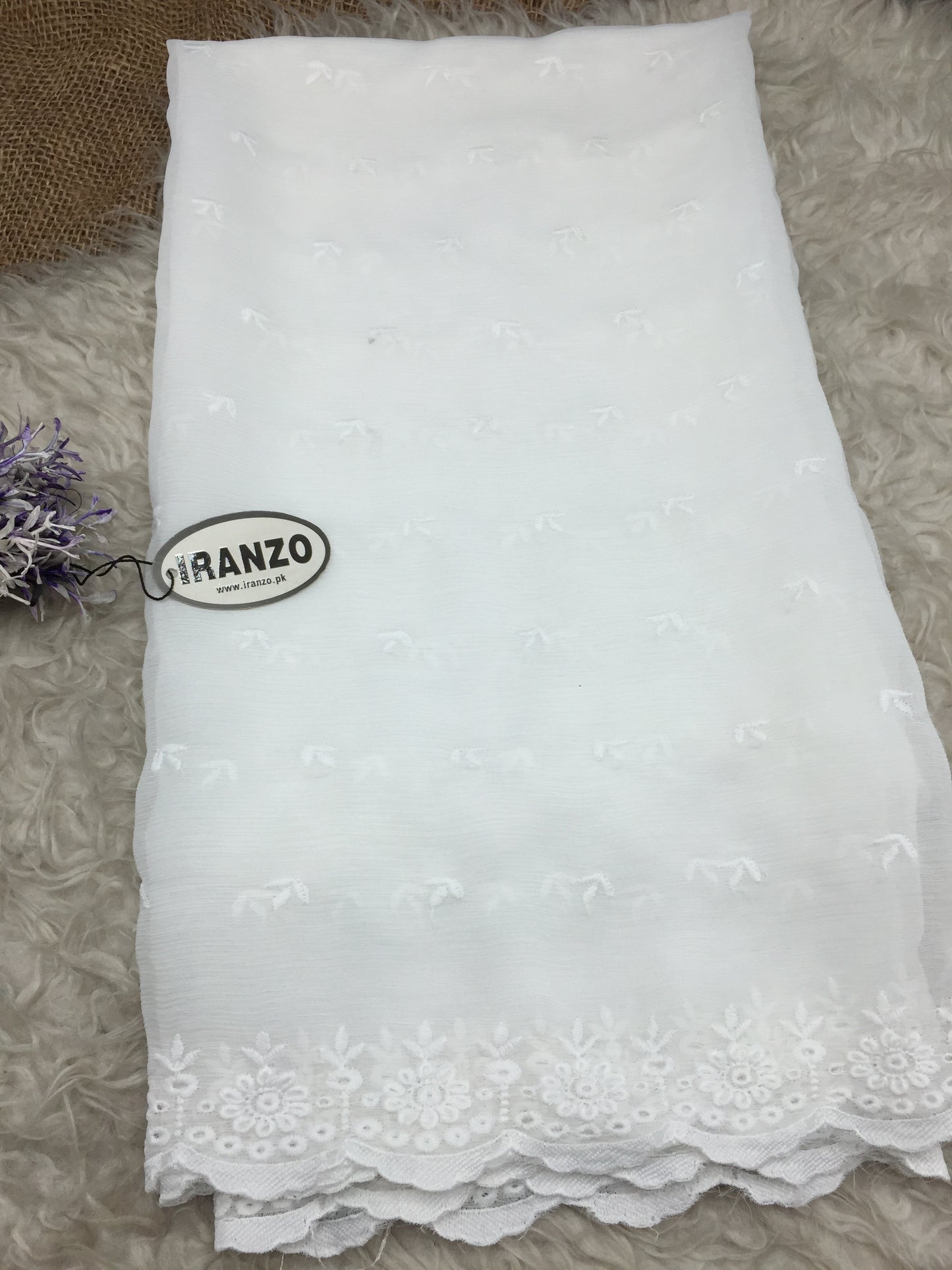 Embroidered Chiffon Dupatta