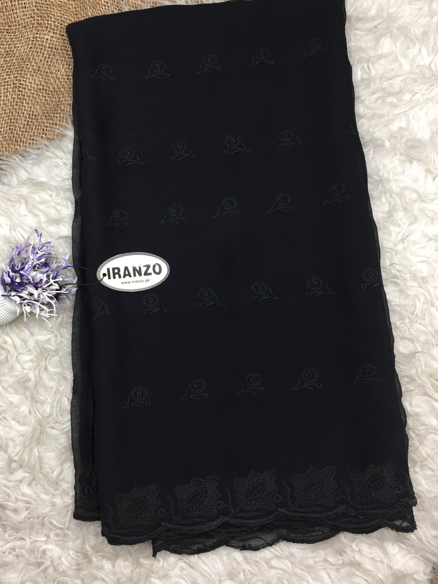 Embroidered Chiffon Dupatta