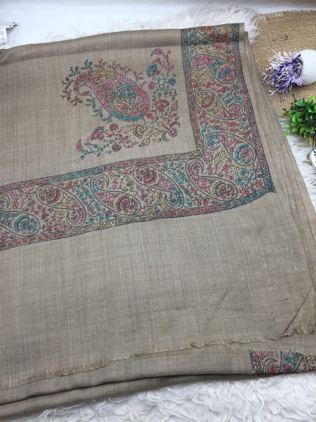 Hand Embroidered Winter Shawl