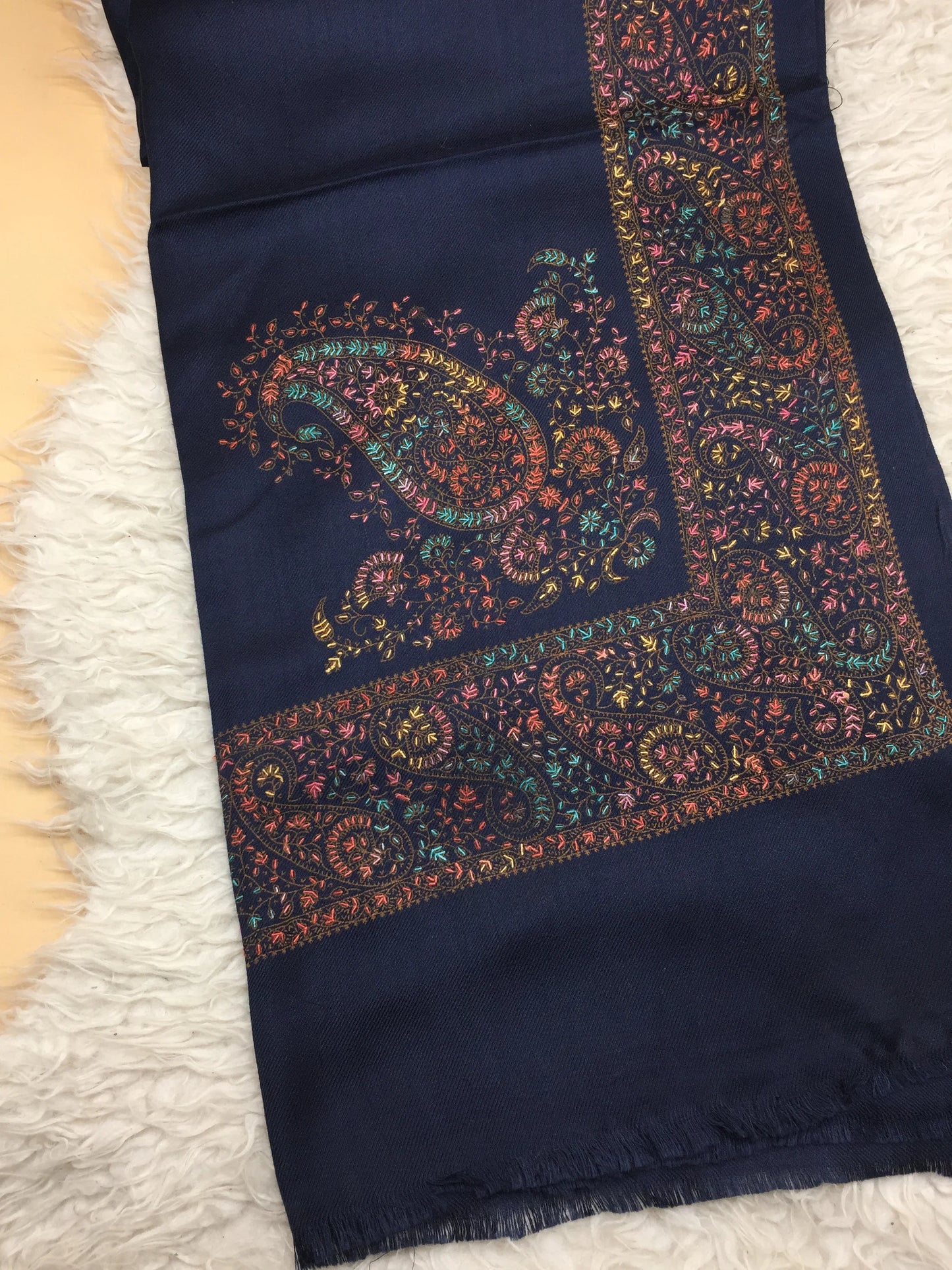 Hand Embroidered Winter Stole