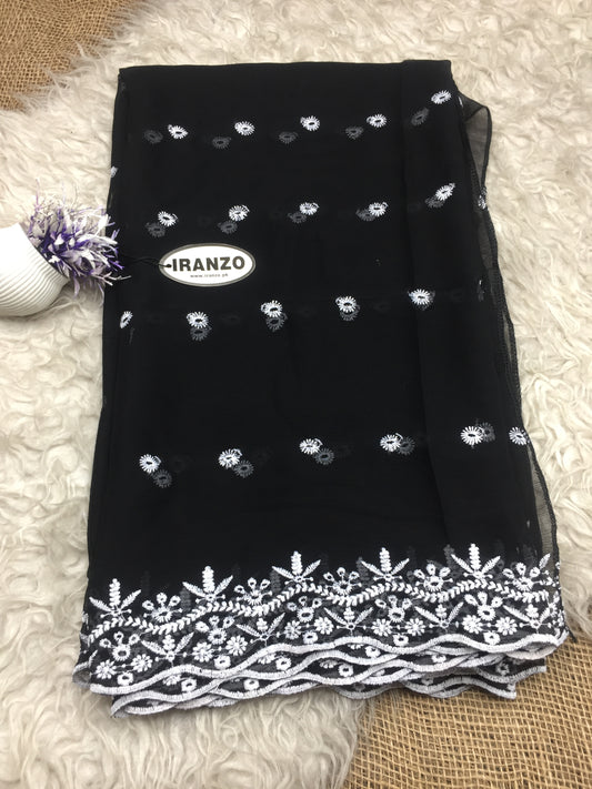 Embroidered Chiffon Dupatta