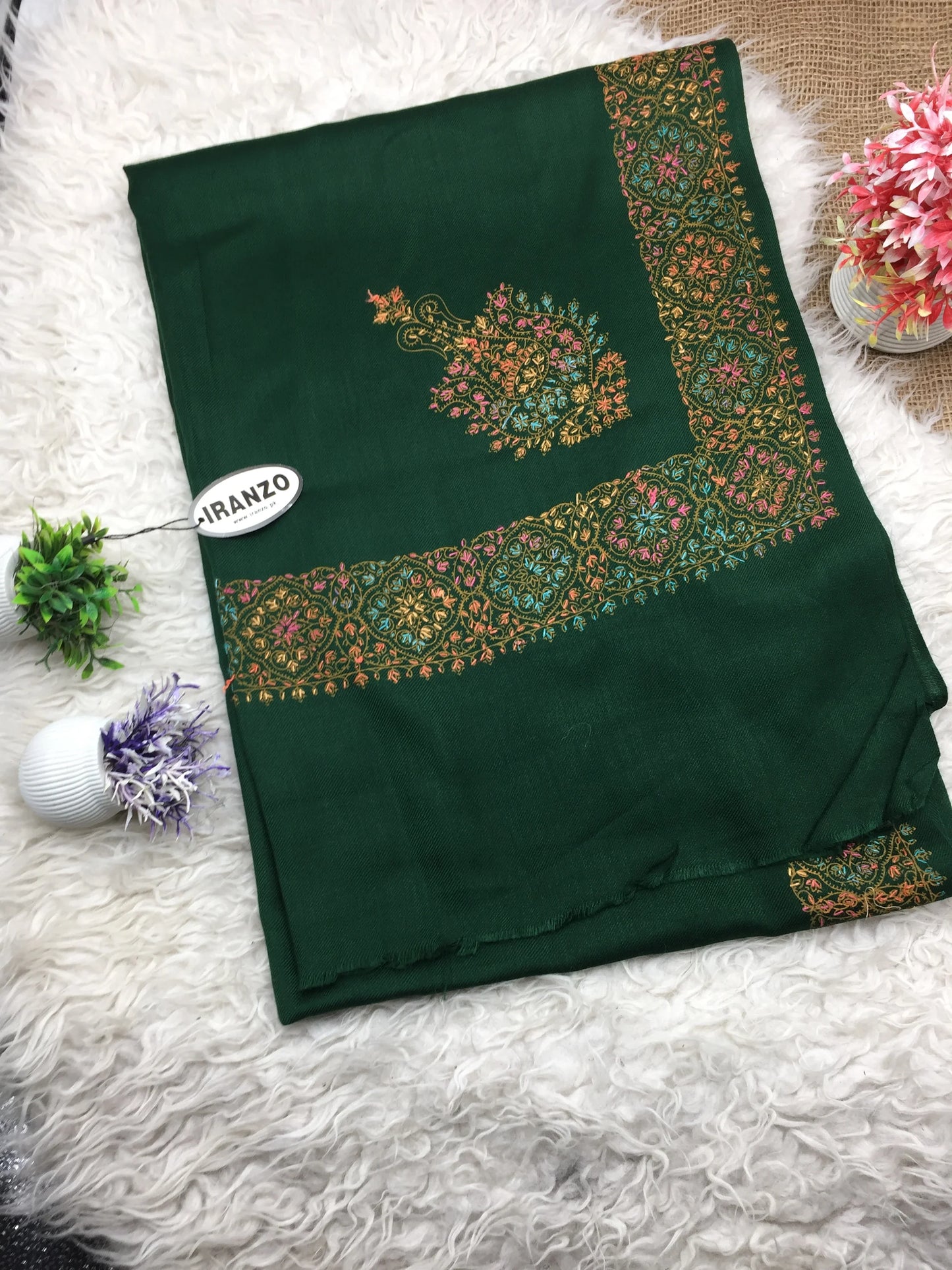 Hand Embroidered Winter Stole