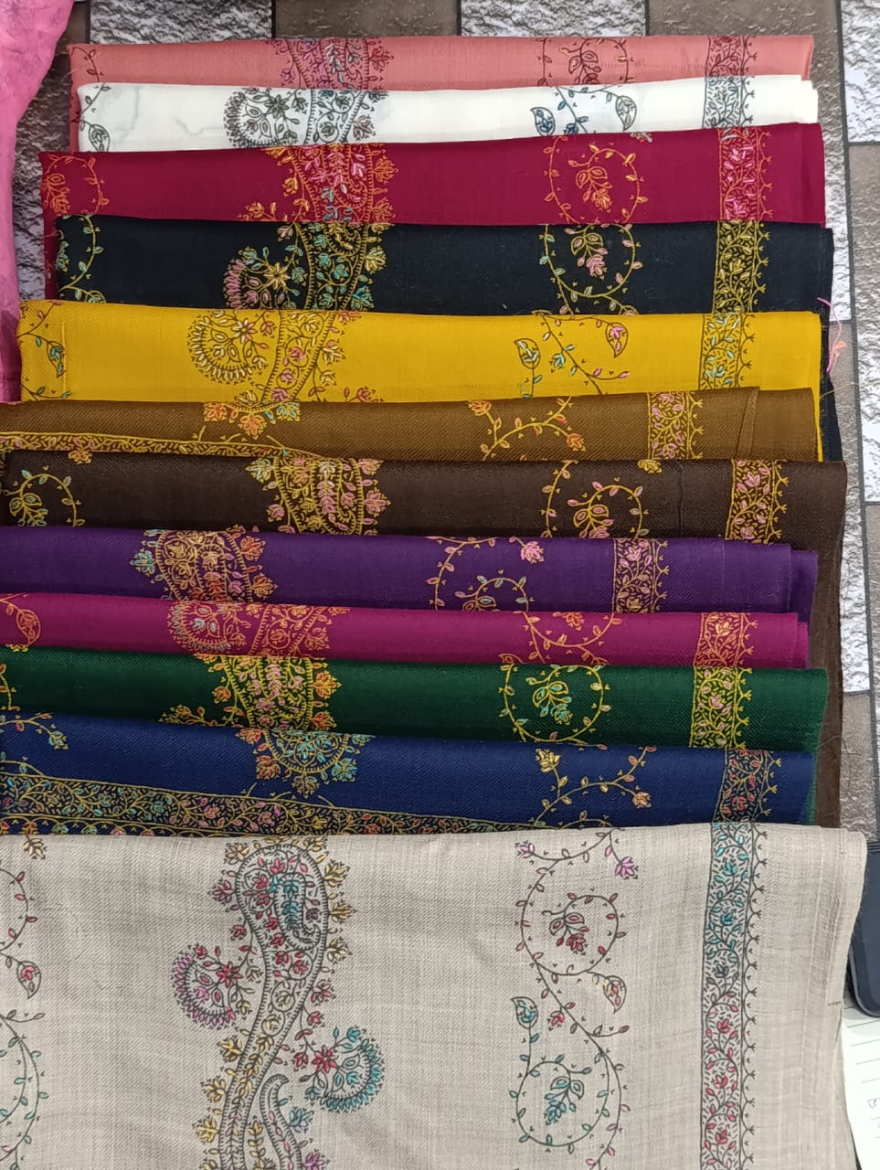 Hand Embroidered Winter Stole New Arrivals