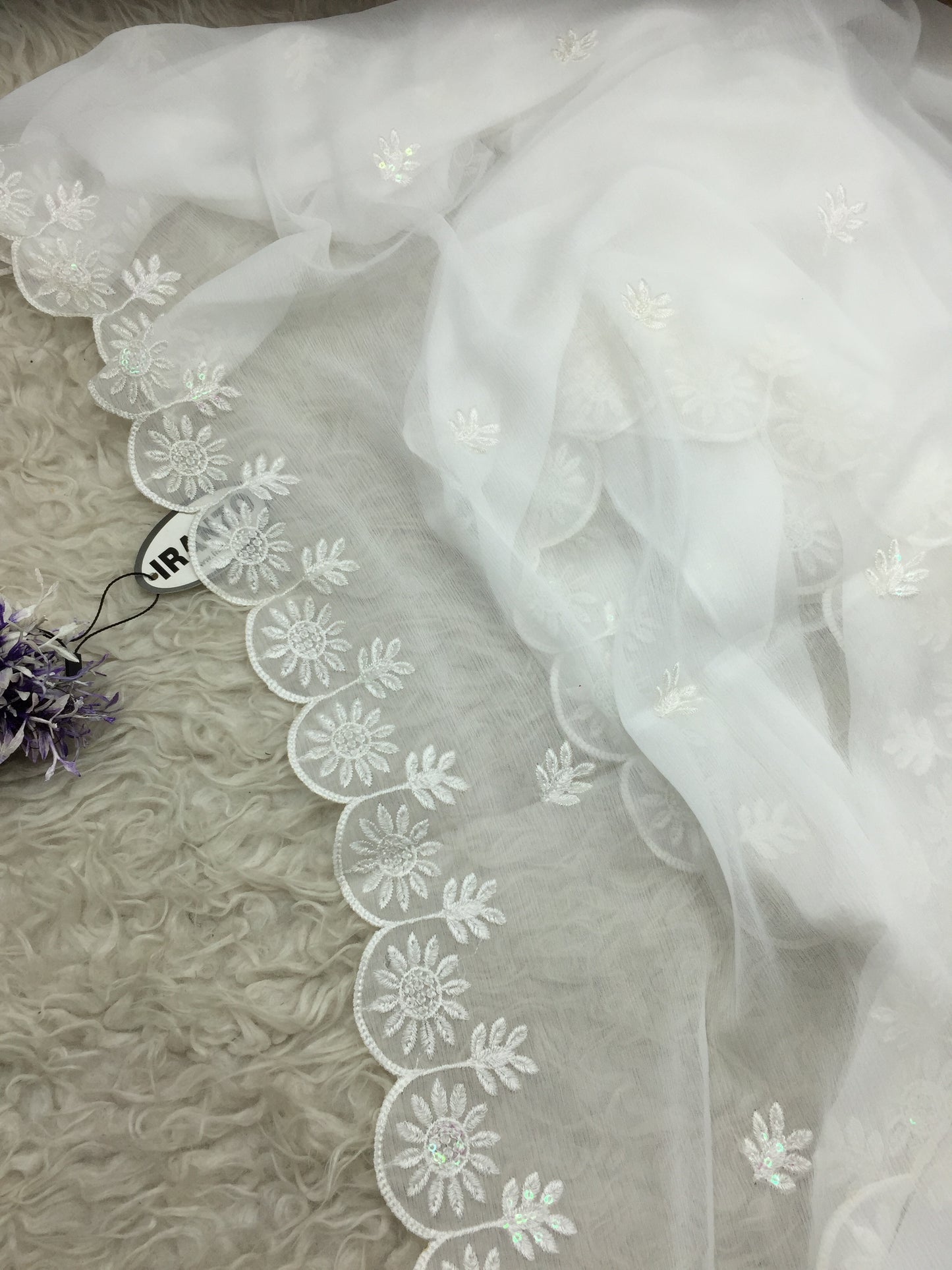 Sequence Embroidered Chiffon Dupatta